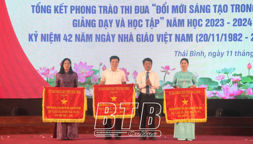 Thành phố Thái Bình: Tổng kết phong trào thi đua “Đổi mới, sáng tạo trong quản lý, giảng dạy và học tập” năm học 2023 – 2024