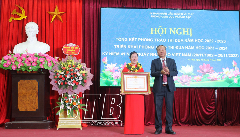 Vũ Thư: 919 giáo viên đạt danh hiệu giáo viên giỏi cấp tỉnh, cấp huyện